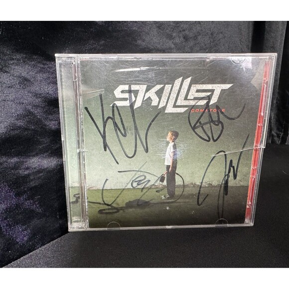 Skillet "Comatose" CD Case (Signed by the Band Members) No Music CD - Picture 2 of 9